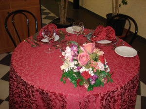 Mise en place per il lunch o dinner